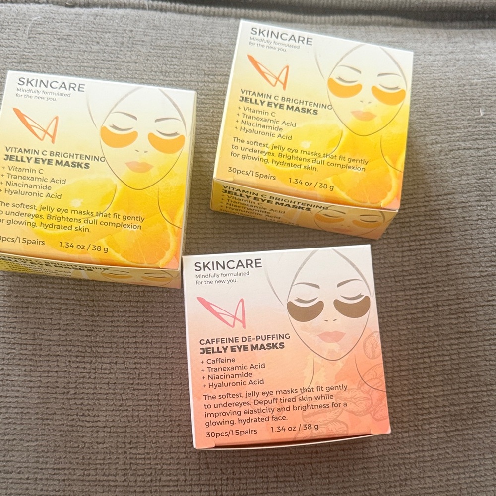 Vitamin C Brightening Jelly Eye Masks - Yellow